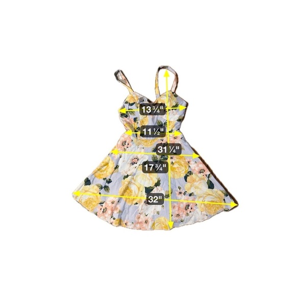 Speechless Junior’s Size 3 Floral Sleeveless Dress Fit&Flare Cutout Tie Front - Picture 5 of 9
